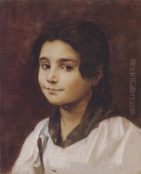 Bildnis Eines Madchens Oil Painting by Giovanni Boldini