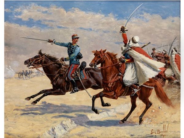 Die Attacke Oil Painting by Louis Bombled