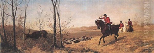 La Chasse A Courre Oil Painting by Louis Bombled