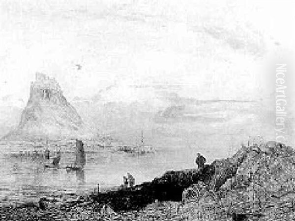 Holy Island Oil Painting by William Joseph J. C. Bond