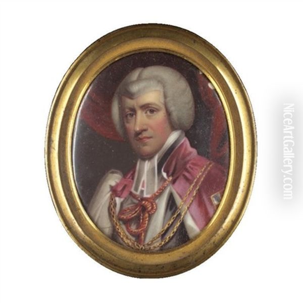 Portrait Of Charles Manners Sutton, Lord Archbishop Of Canterbury (1755-1828) Oil Painting by Henry Bone