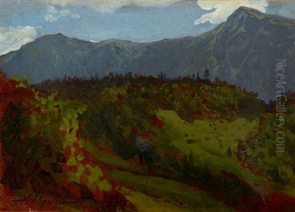 Le Falgoux, Cantal Oil Painting by Auguste Bonheur