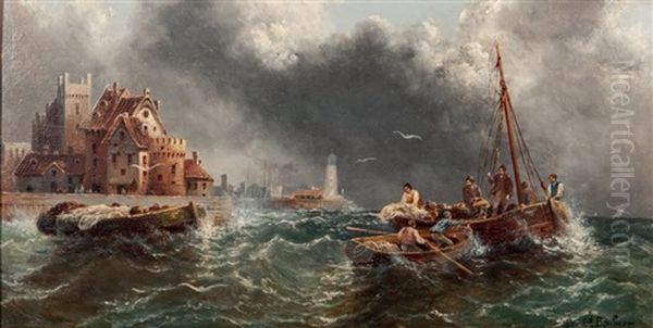 Le Retour De Peche Oil Painting by Ferdinand Bonheur