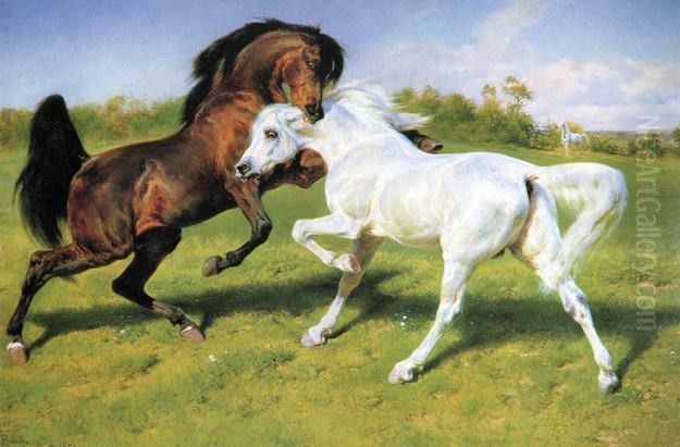The Duel Oil Painting by Rosa Bonheur