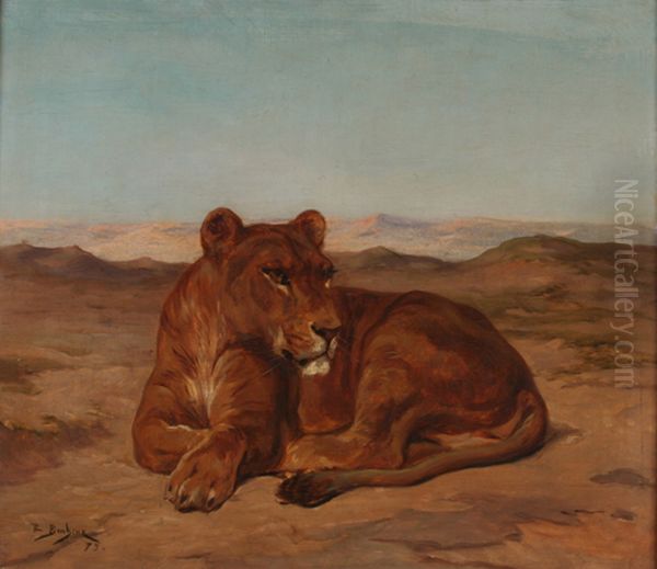 Lioness Oil Painting by Rosa Bonheur