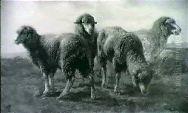 Moutons Oil Painting by Rosa Bonheur