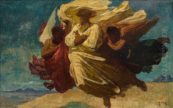 Apotheose D'un Saint Oil Painting by Leon Bonnat