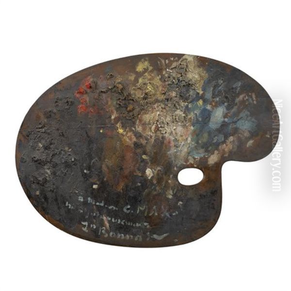 The Artist's Palette Oil Painting by Leon Bonnat