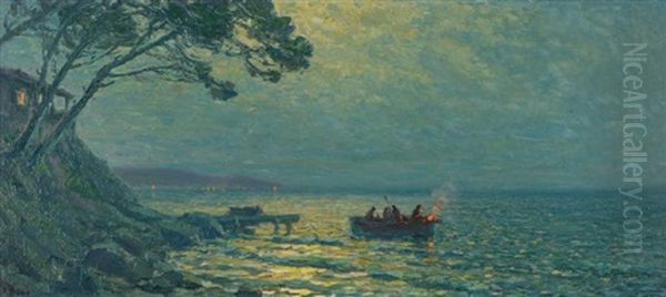 Le Soir, Oran - Sainte Clotilde Oil Painting by Primitif Bono