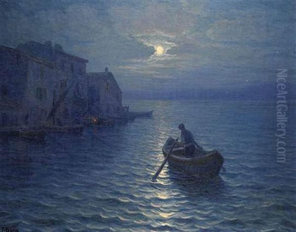 Heures Calmes A Martigues Oil Painting by Primitif Bono