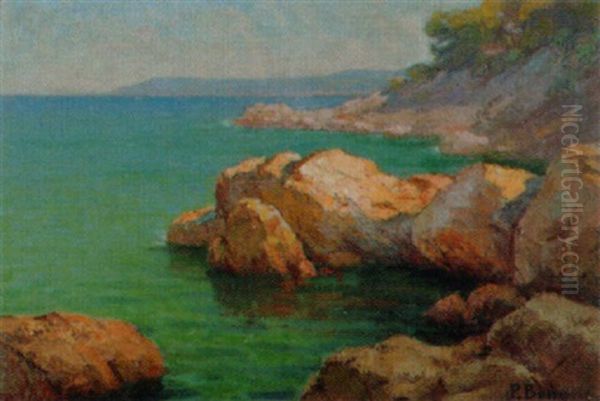 Sommerliche Kustenpartie Oil Painting by Primitif Bono