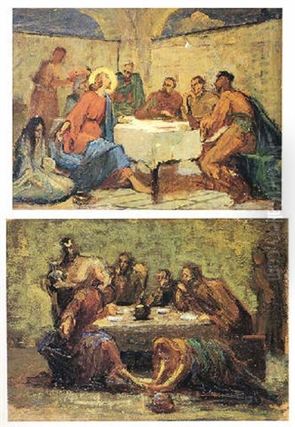 Sogetti Vari, Per La Maggior Parte Scene Bibliche Oil Painting by Romeo Bonomelli