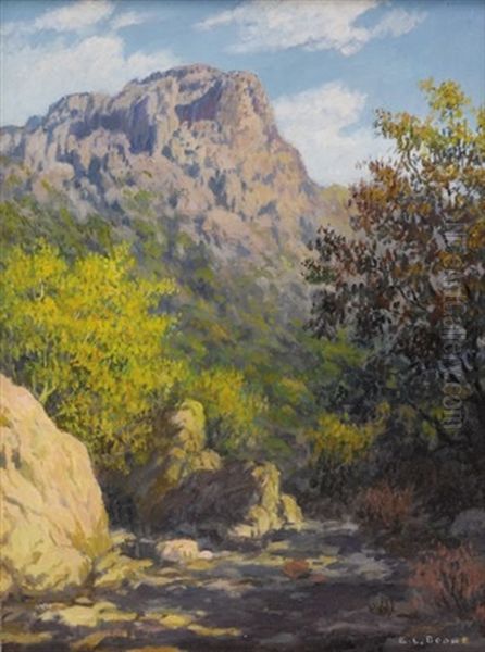 Untitled: Big Bend Scene Oil Painting by Elmer L. Boone