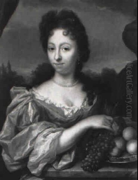 Cornelia Johanna Van Roijen (geb. 17 Juli 1684) Oil Painting by Arnold Boonen