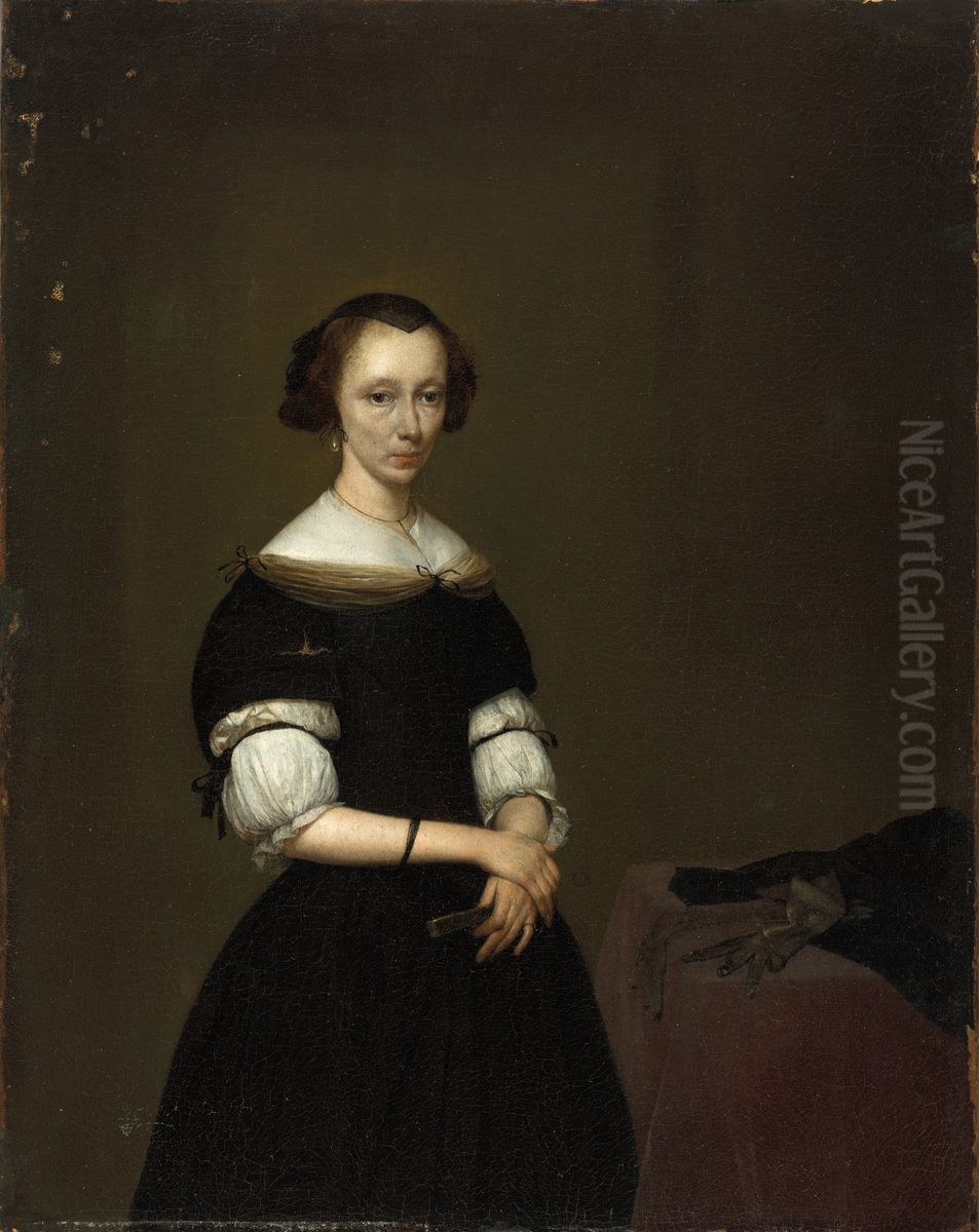 Portrait Of A Lady Oil Painting by Gerard ter Borch the Elder