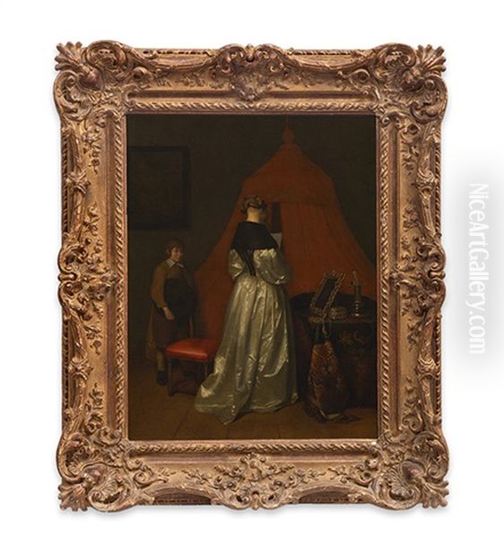Borch D Oil Painting by Gerard Ter Borch