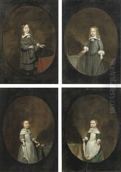 Portrait Of Peter Craeyvanger (bapt. 31 July-after 1670) Oil Painting by Gerard Ter Borch