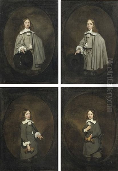 Portrait Of Jan Craeyvanger (bapt. 7 September-died Young) Oil Painting by Gerard Ter Borch