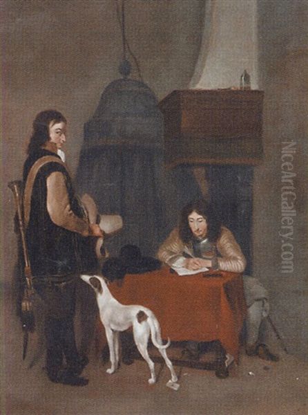 La Lettre Oil Painting by Gerard Ter Borch