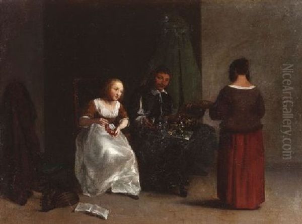 Allegorie Der Verganglichkeit Oil Painting by Gerard Ter Borch