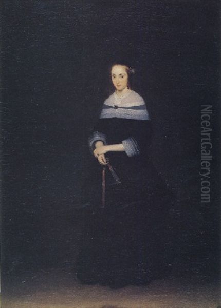 Portrait Of Johanna Quadacker Bannier Oil Painting by Gerard Ter Borch