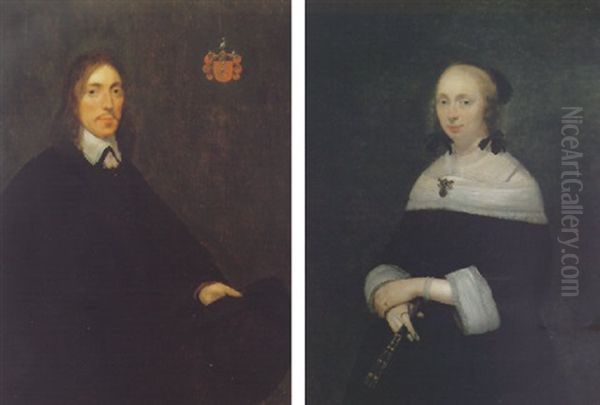 Portrait Of Willem Everwijn Oil Painting by Gerard Ter Borch