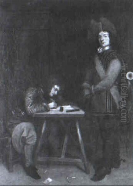 The Dispatch Oil Painting by Gerard Ter Borch