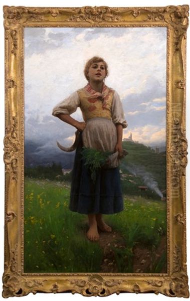 A Lady Called The Duchess Of Beaufort In Yellow Dress Oil Painting by Noe Bordignon