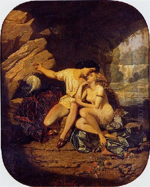 Angelique Et Medor Oil Painting by Charles Borely