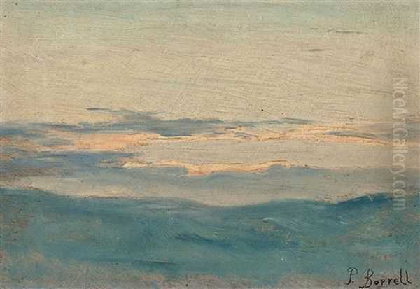 Paisaje Oil Painting by Pedro Borrell del Caso