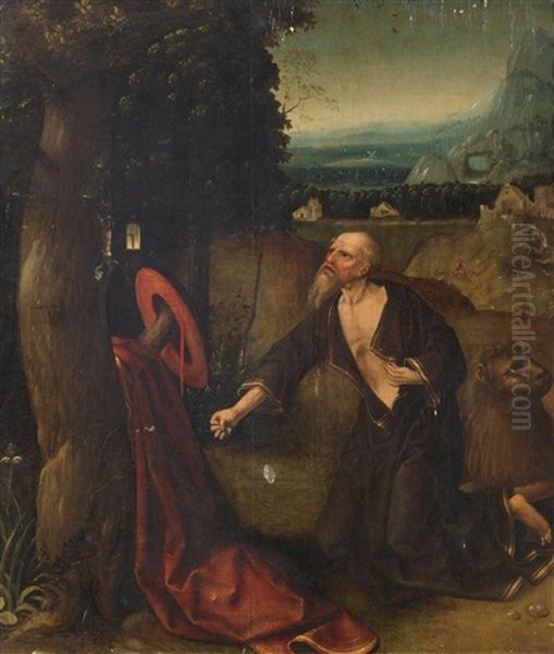 Heiliger Hieronymus Oil Painting by Hieronymous Bosch
