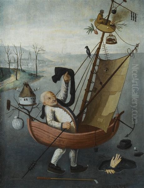 The Fool's Ship Oil Painting by Hieronymous Bosch