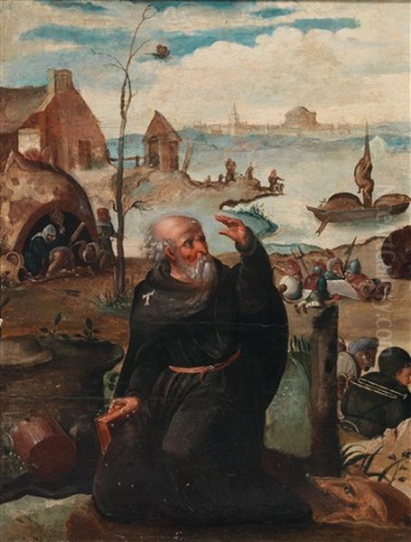 The Temptation Of Saint Anthony Oil Painting by Hieronymous Bosch