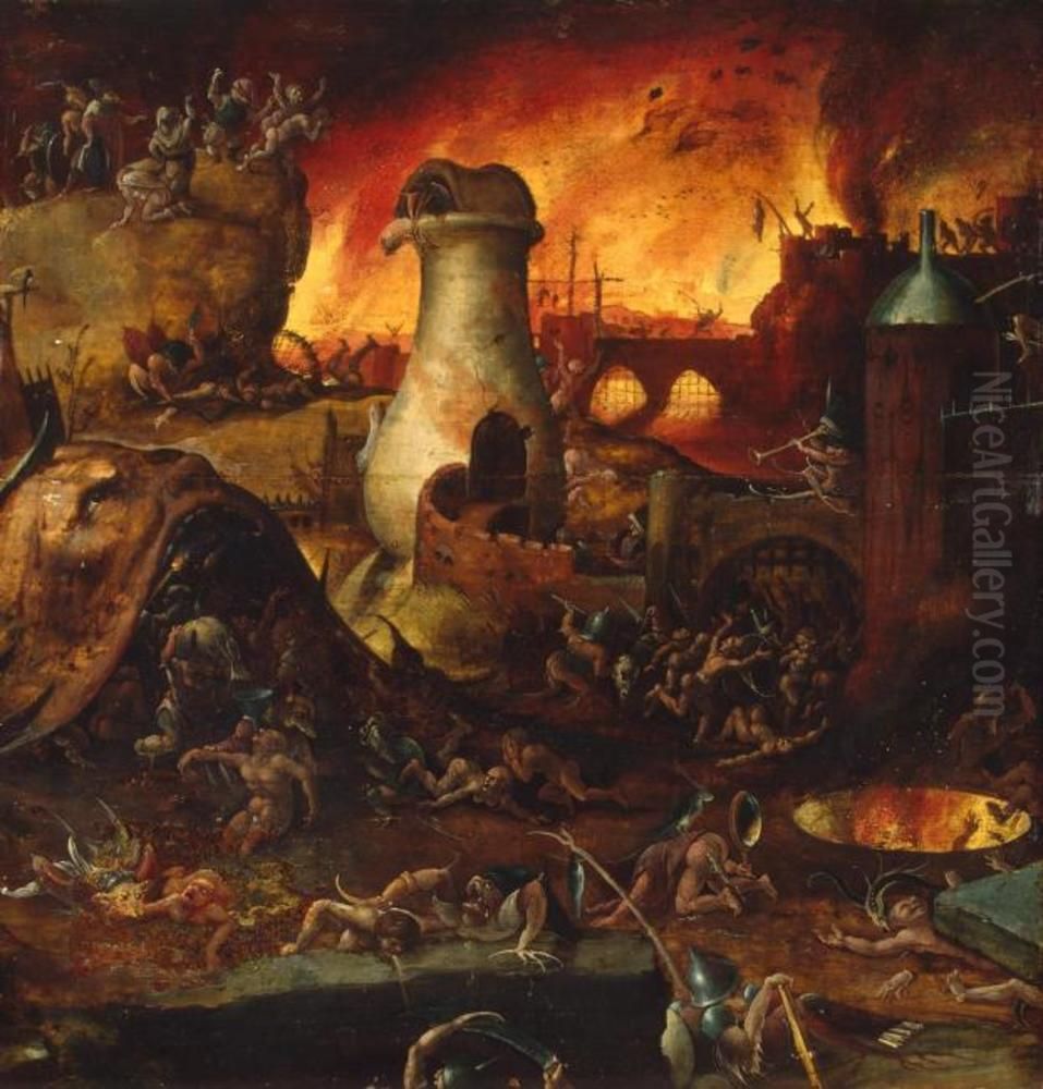 Hell Oil Painting by Hieronymous Bosch