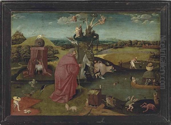 The Temptation Of Saint Anthony Oil Painting by Hieronymous Bosch