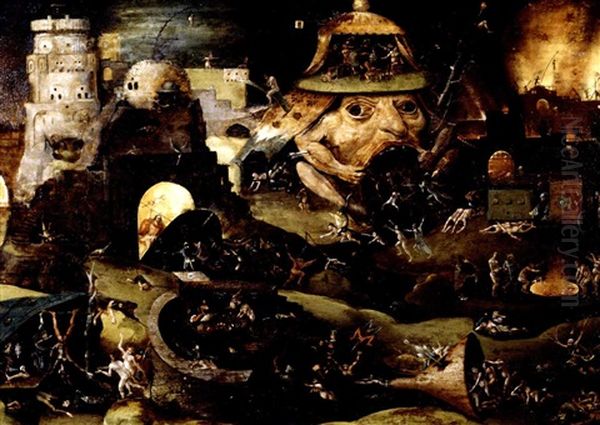 Christ's Descent Into Limbo Oil Painting by Hieronymous Bosch