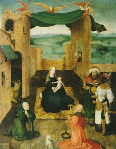 Die Anbetung Der Konige Oil Painting by Hieronymous Bosch