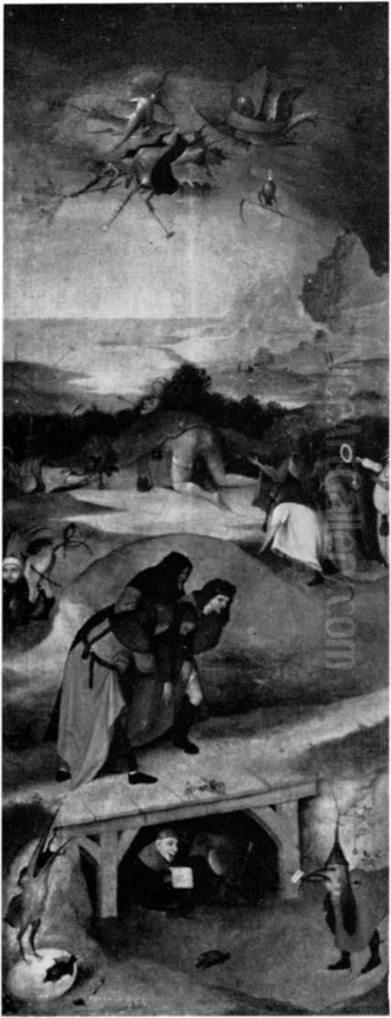 The Temptation Of Saint Anthony Oil Painting by Hieronymous Bosch