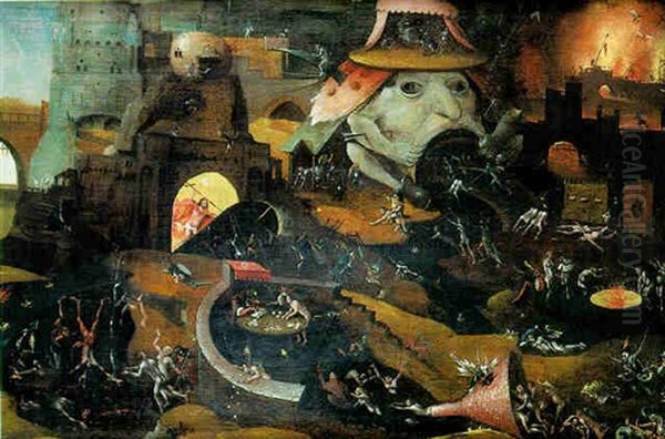 Le Christ Aux Limbes Oil Painting by Hieronymous Bosch