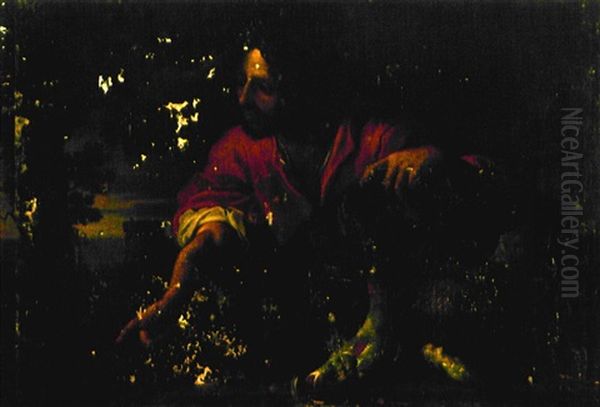 Le Marchand De Poissons Oil Painting by Felice Boselli