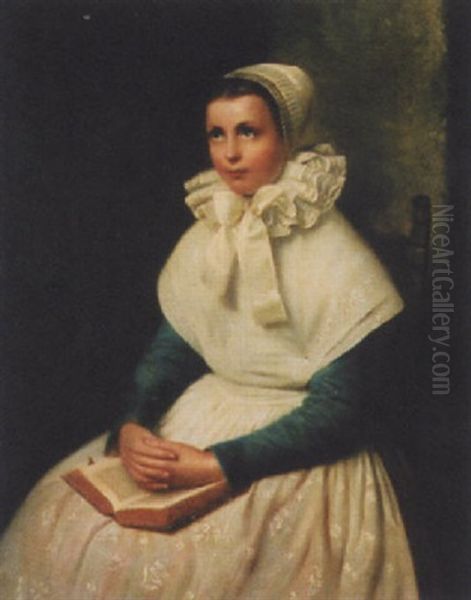 Madchen Im Gebet Oil Painting by Karl Friedrich Boser