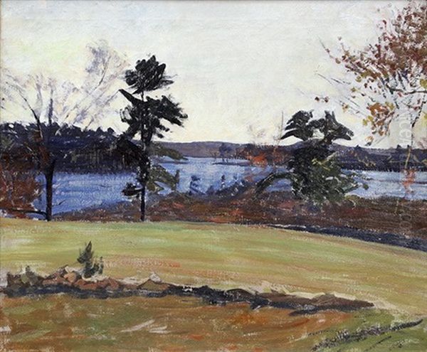 Spring Landscape, Groton, Massachusetts Oil Painting by Frederick Andrew Bosley