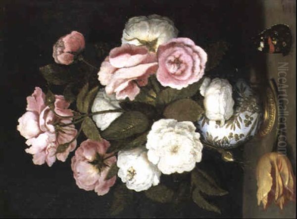 Vase De Fleurs Oil Painting by Ambrosius Bosschaert the Elder