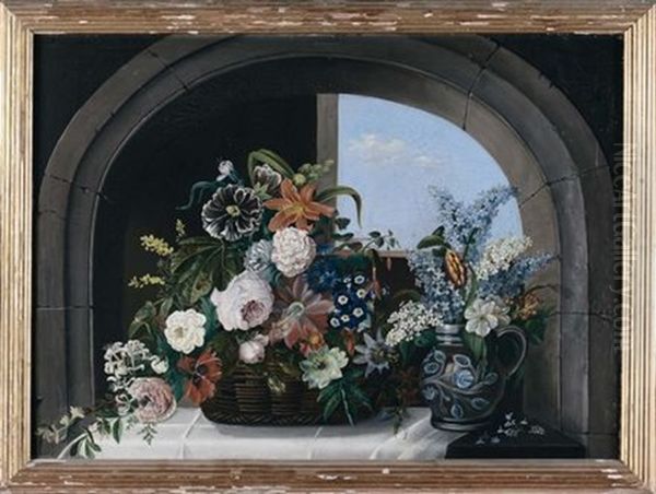 Fiori Oil Painting by Ambrosius the Younger Bosschaert