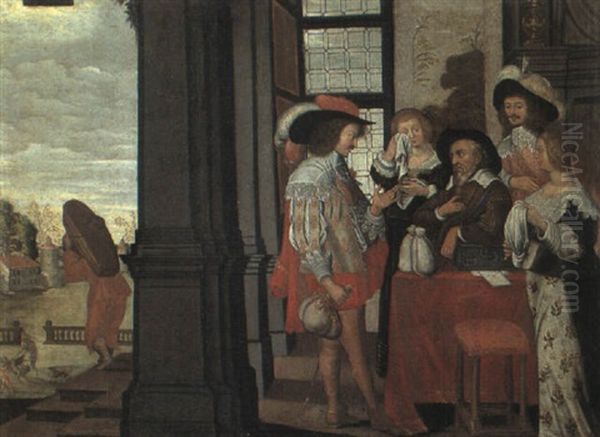 Le Depart Du Fils Prodigue Oil Painting by Abraham Bosse