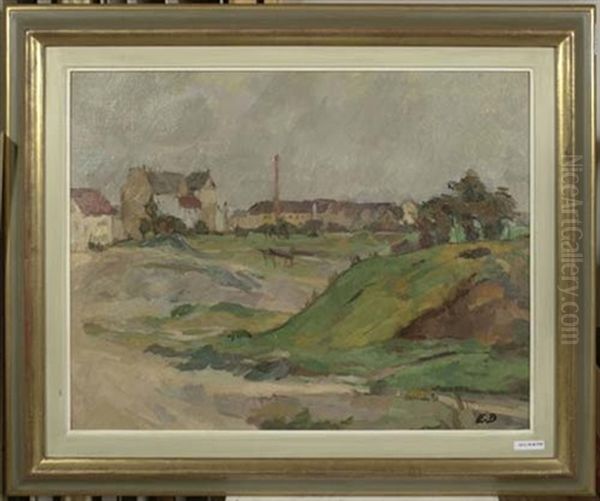 Vorstadt Oil Painting by Ernst Bosshart