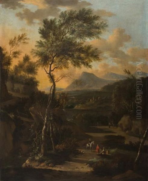 Paysage Anime Oil Painting by Jan Both