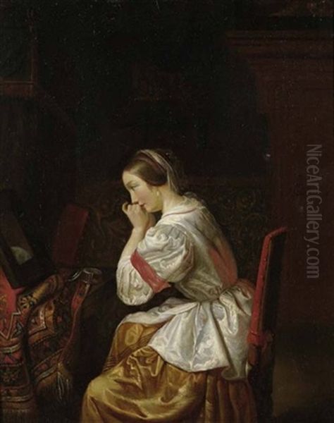 Interieur Mit Dame Oil Painting by Jan Both