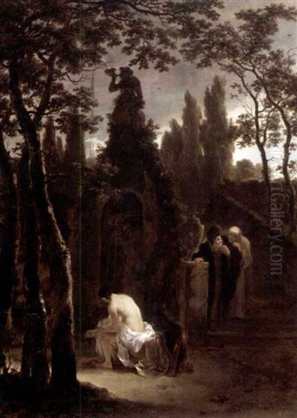 Susanna And The Elders (attr. To Jan And Andries Both) Oil Painting by Jan Both