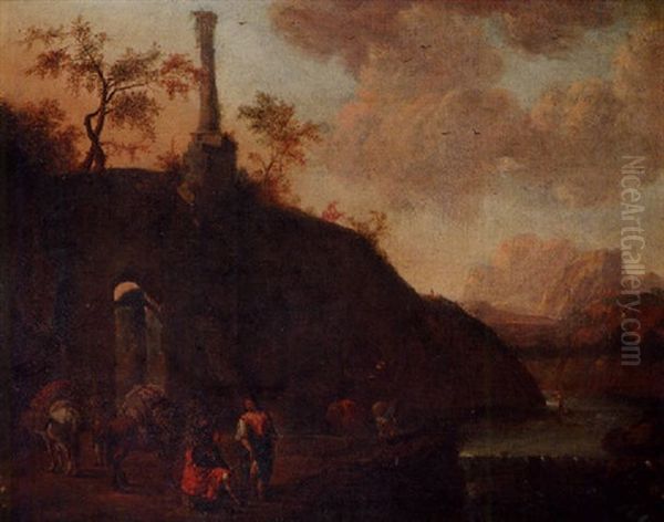 Chateau In France Oil Painting by Jan Both